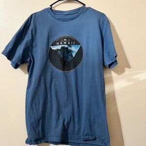 Quicksilver Hawaiian Shirt Blue size XL